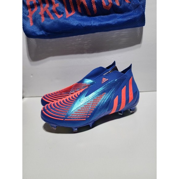 ADIDAS PREDATOR EDGE+ FG LACELESS SOCCER CLEATS SHOES BLUE GZ9002 MEN\'S SIZE 5.5 main image 8